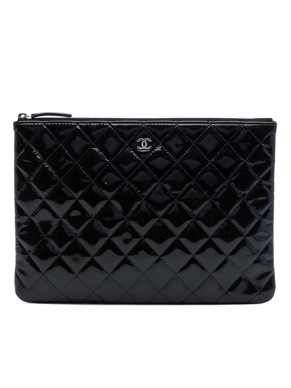 Chanel Medium Quilted Patent O Case #337124C88B